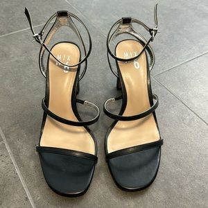 Women’s Black Strappy Heels